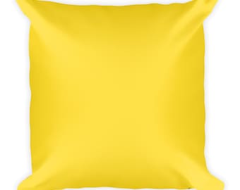 Nautical Signal Flag Q Pillow, Yellow Maritime Decor, 18x18 Square Throw Cushion, Coastal Ocean Home Accent, Gift for Sailors and Boaters