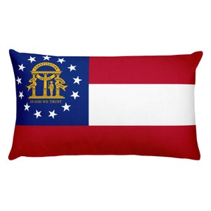 Oklahoma State Flag Throw Pillow Covers Blue Green Brown Etsy