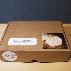 Origami lamp to assemble, lamp kit to assemble, paper lamp kit, paper lamp