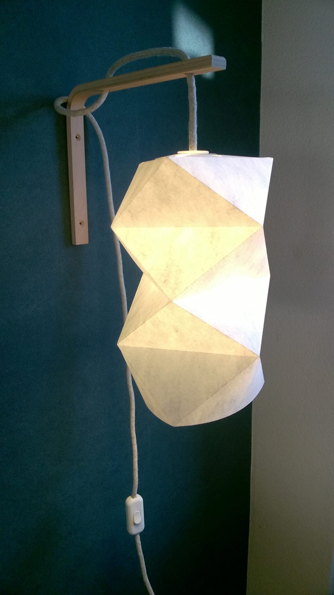 Hanging lamp desk lamp bedside lamp white light beech | Etsy
