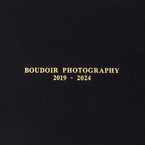 Custom Deboss/Hot Stamp on Leatherette or Linen Book