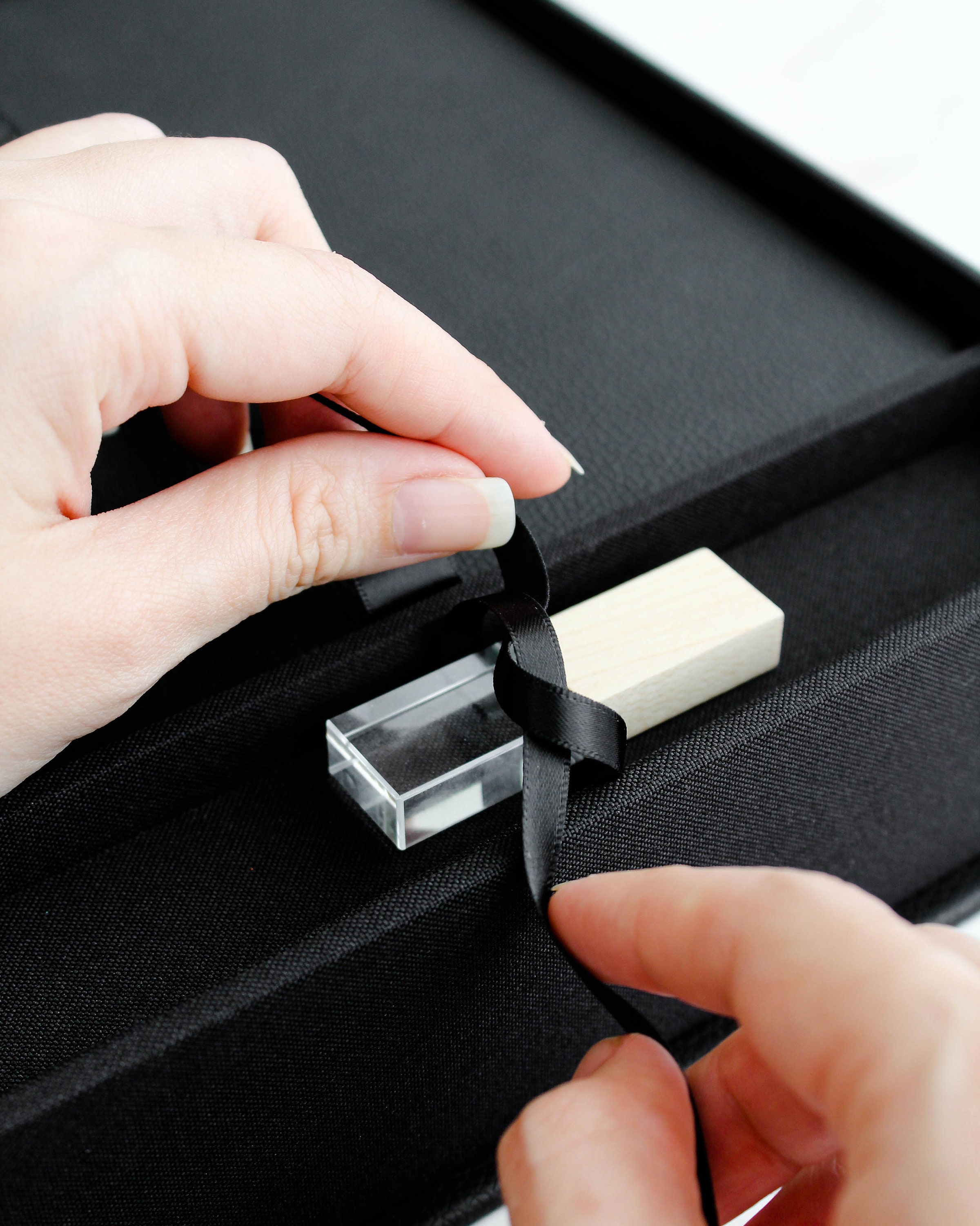 Wedding Album Storage Box Leatherette USB Compartment Etsy