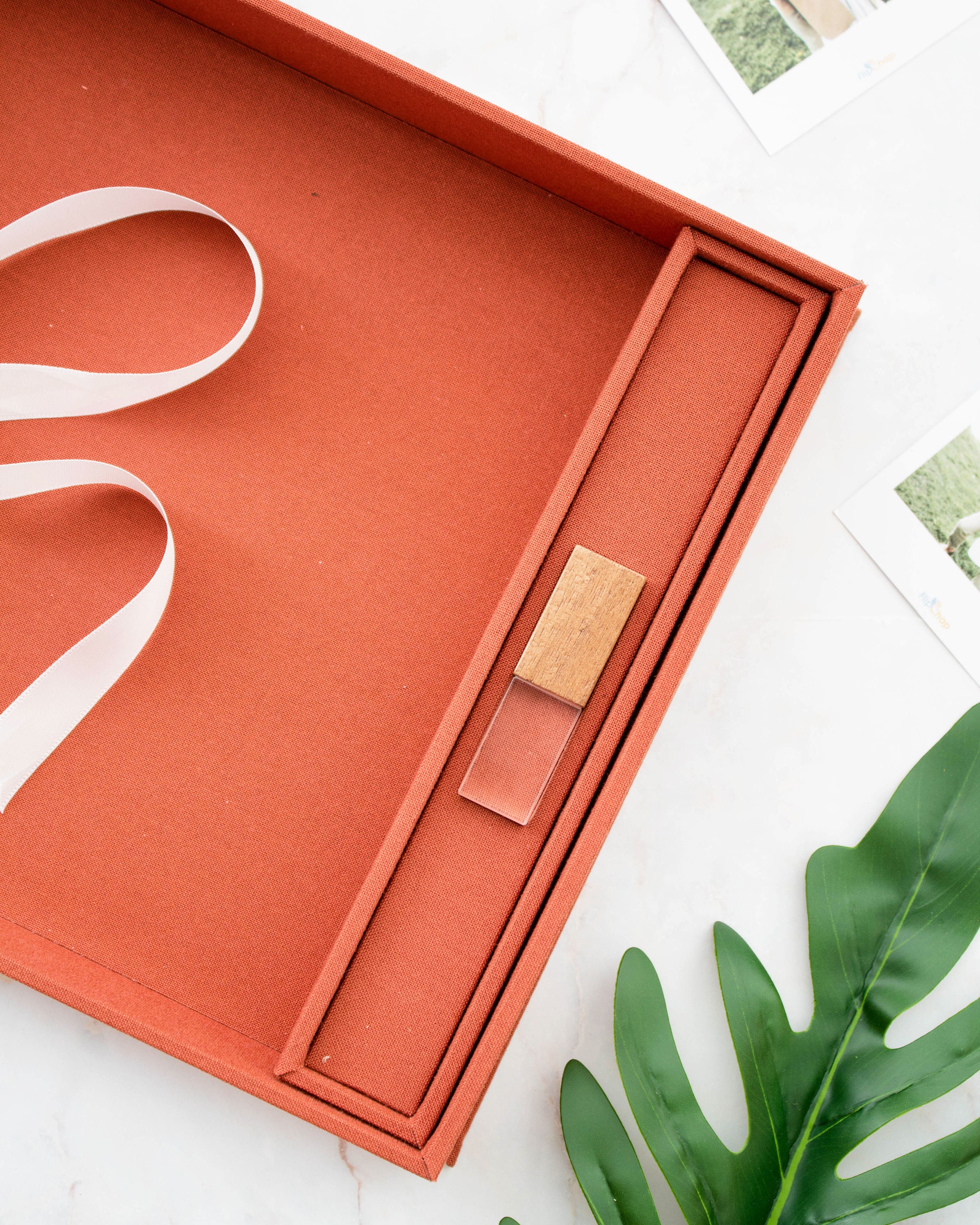 Modern Flip Box with USB wedding album storage box with USB Etsy