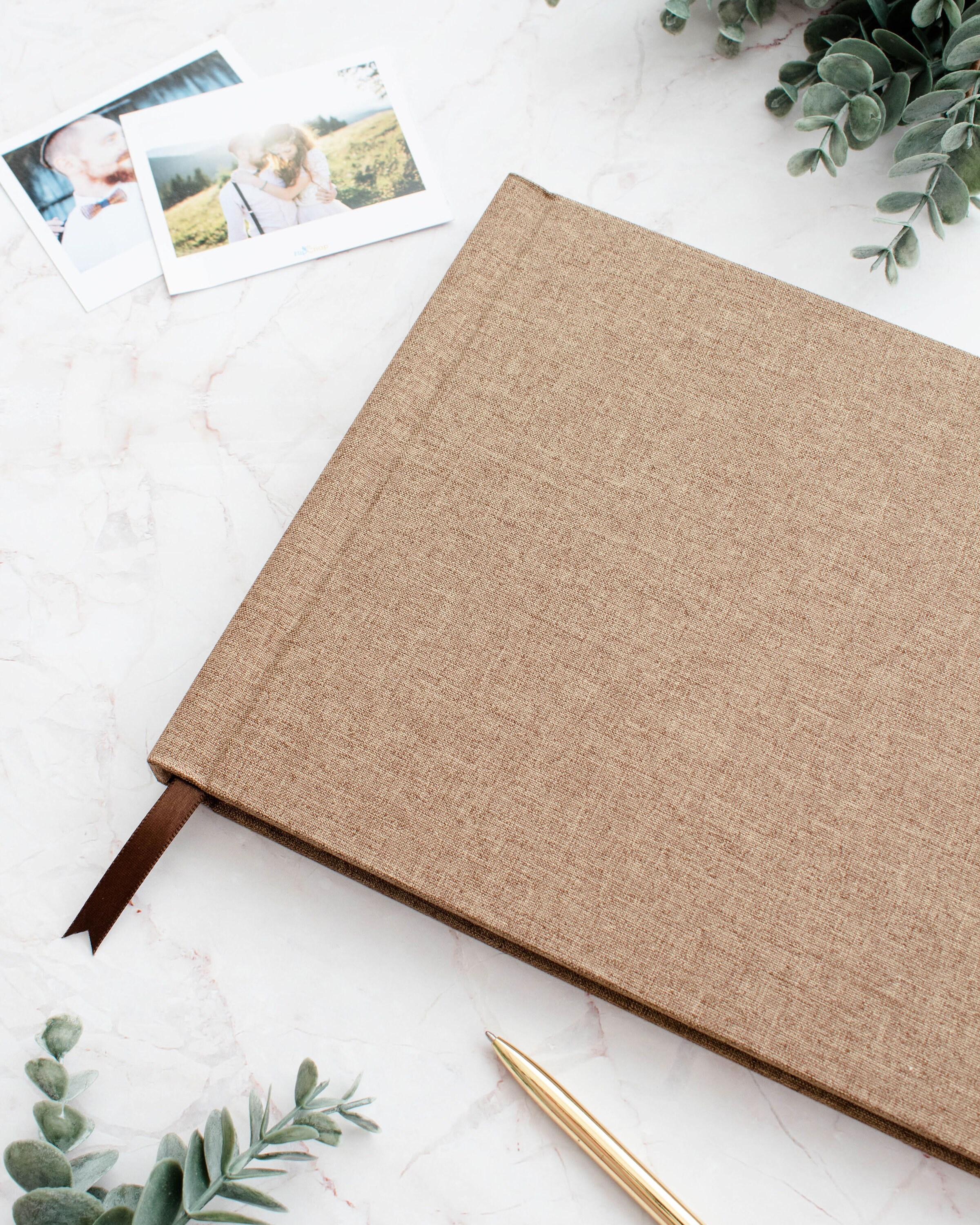 Classic Linen Wedding Guest Book Must Have Wedding Item A4 Etsy