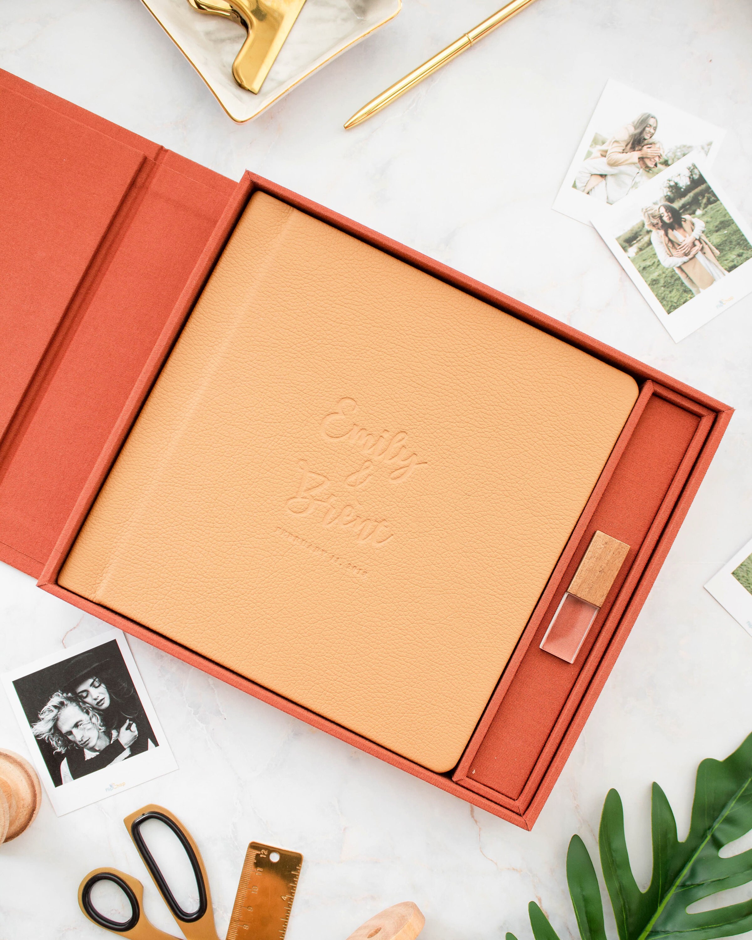 Modern Flip Box with USB wedding album storage box with USB Etsy