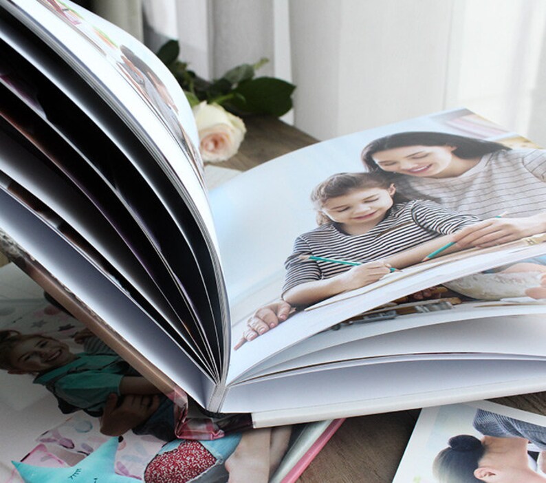 Printed Hardcover Photobook Image Wrap Photobook Glossy Hard Etsy