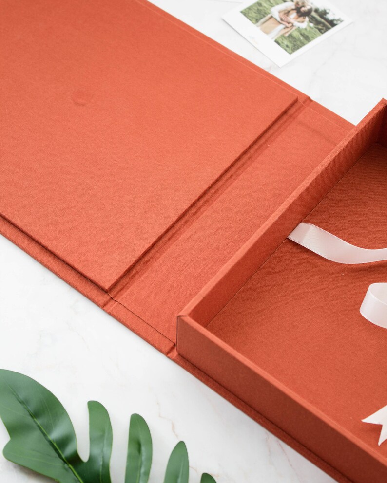 Modern Flip Box with USB wedding album storage box with USB Etsy