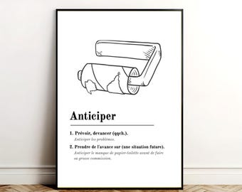 Toilet humor poster - No more paper? - Printable poster for toilet wall decoration