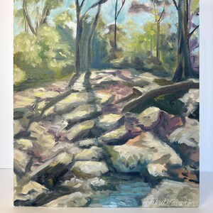 Rainbow Mountain Rocks: Original Oil Painting (11&quot;x 14&quot;)