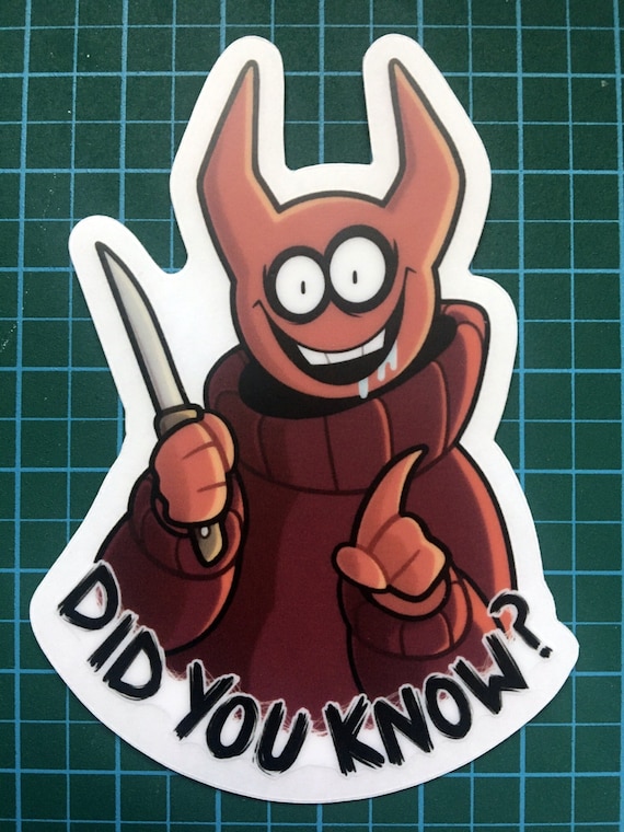 bob velseb spooky month handmade sticker!