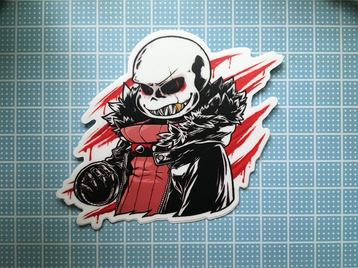 Underfell Sans Vinyl Sticker