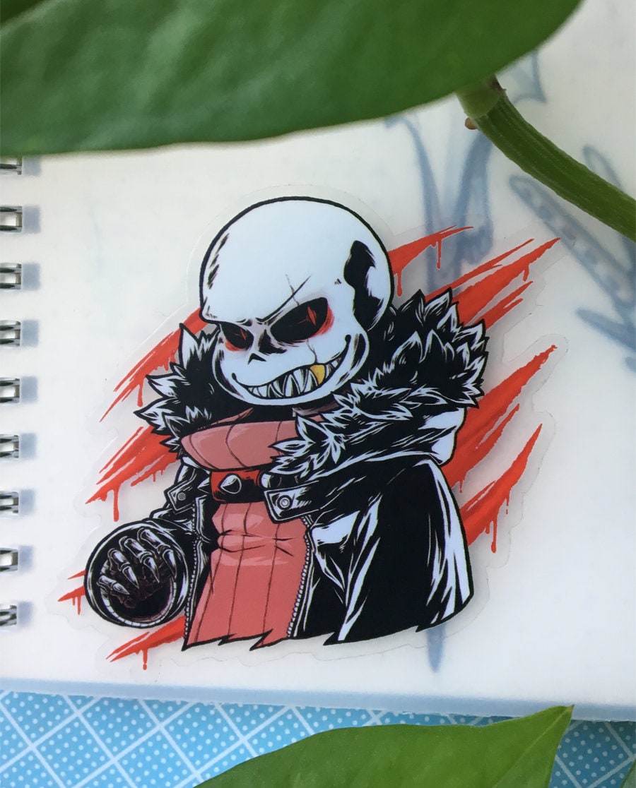 Underfell! Sans Sticker Bumper Sticker Vinyl Decal 5 