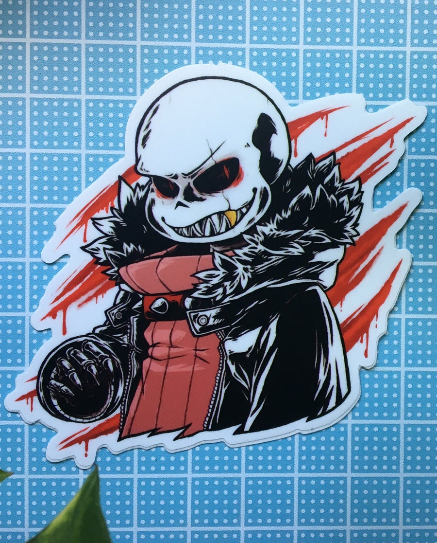 Underfell! Sans Sticker Bumper Sticker Vinyl Decal 5 