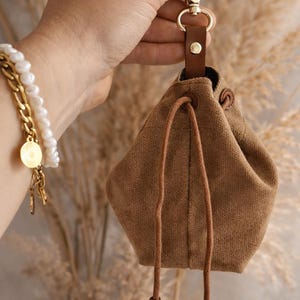 Canvas Treat Pouch Dog Bag | Training Snack Holder with Carabiner