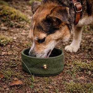 Faltbarer Hundenapf-doek | Reisenapf Hund für unterwegs | Hondenreisbak | Outdoor Napf Wandern Camping | nachhaltiger Hundenapf