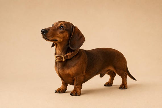 Leder Hundehalsband Büffelleder personalisiert | handgefertigtes Halsband mit Gravur | robustes Hundehalsband Messing | Dog Collar Leder