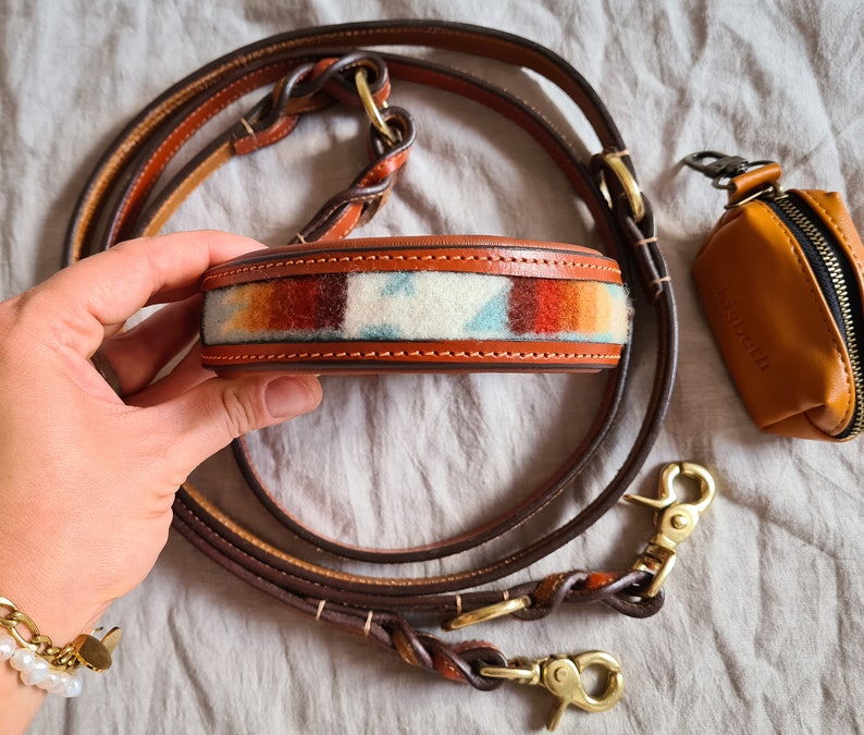 Hundehalsband Boho Cognac Lisbeth Bild 3