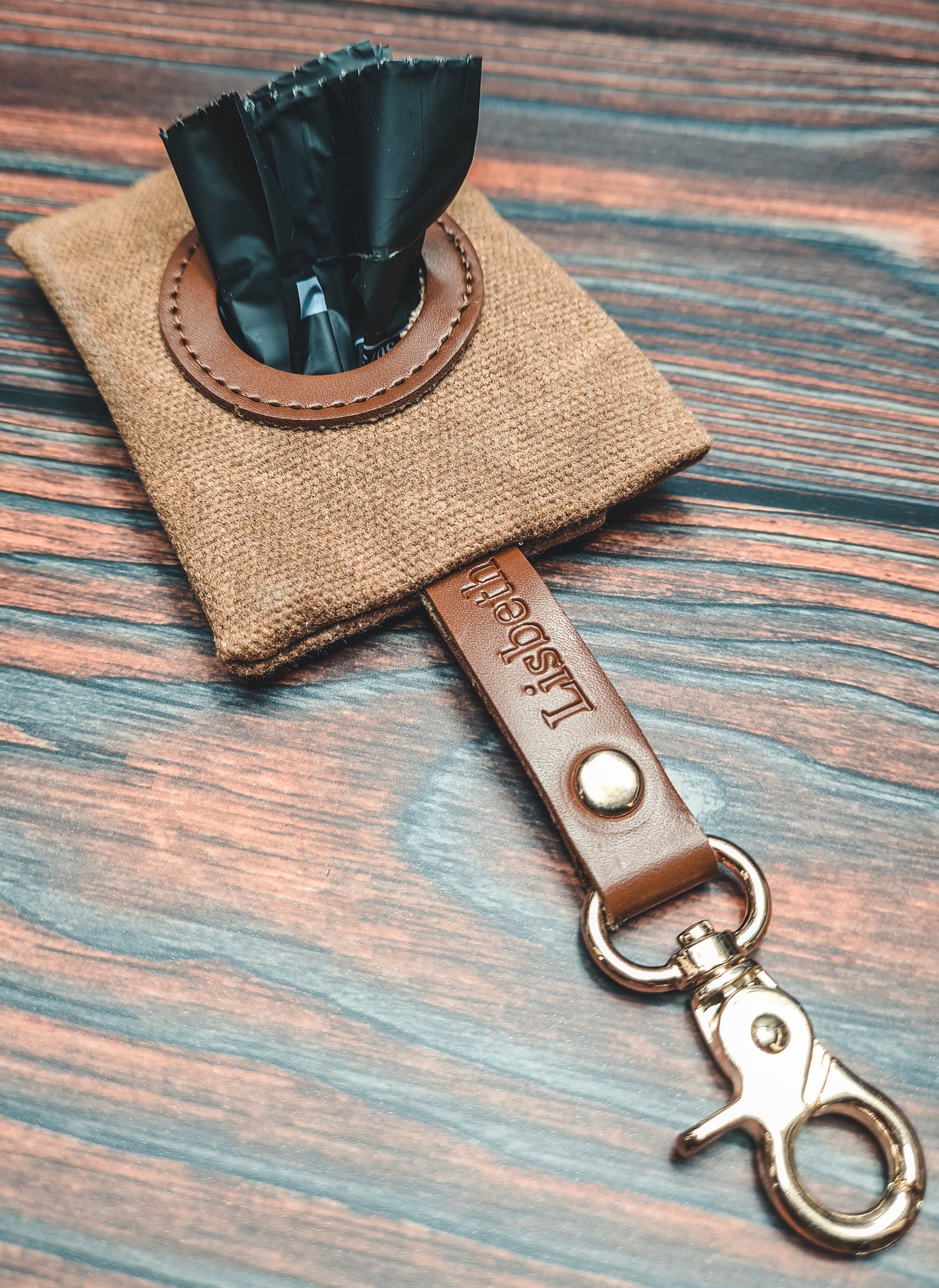 Hundekotbeutel Halter Für Leine - Oxford Stoff Mit Metall Clip