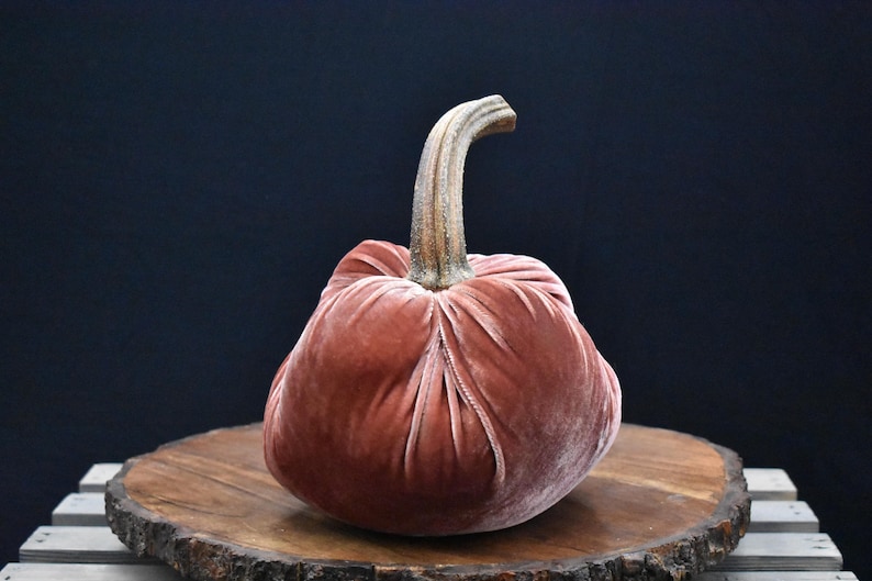 Grote fluwelen pompoen: herfstdecoratie voor Thanksgiving, bruiloft en huisdecoratie Apricot
