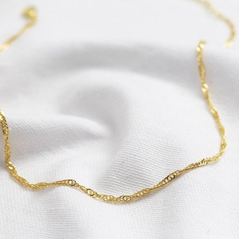 Gold Rope Chain Choker Necklace Gold Plated Choker Gold Etsy
