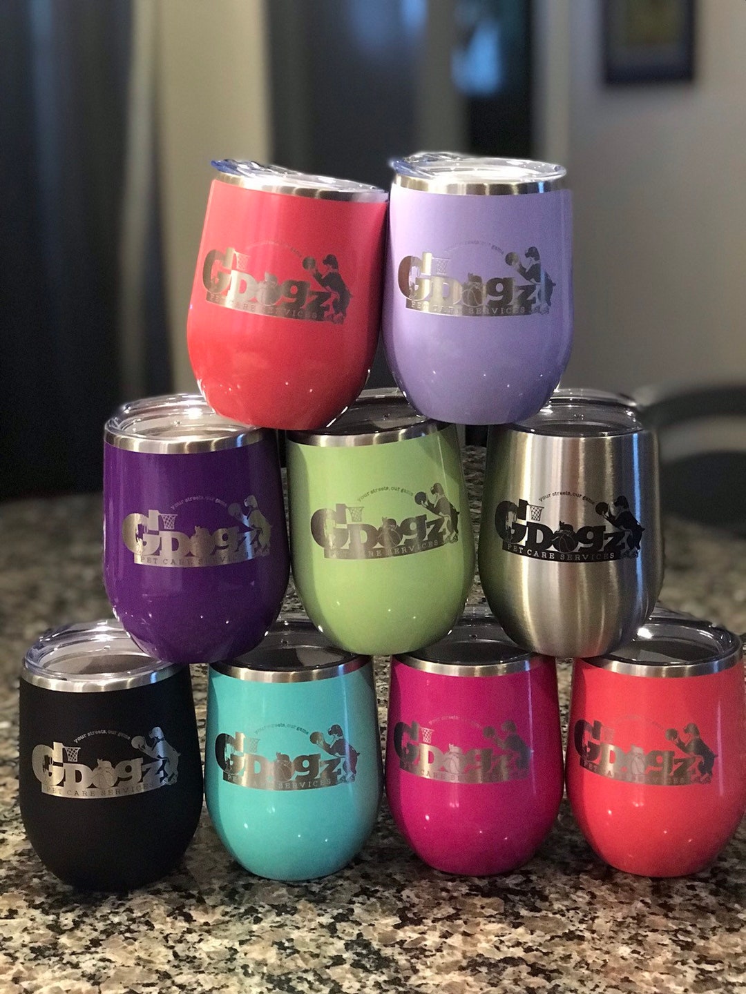 Laser Etched Wine Tumblers Etsy