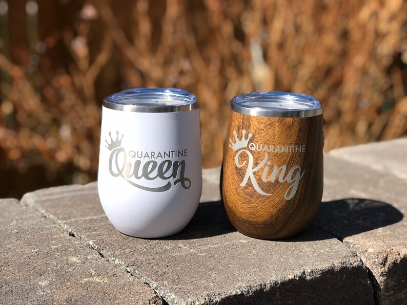 Qurantine Queen Wine Tumblers