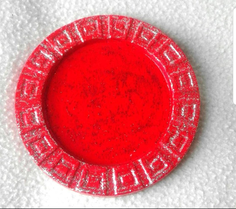 Personalized plaster coaster Christmas decoration for the table