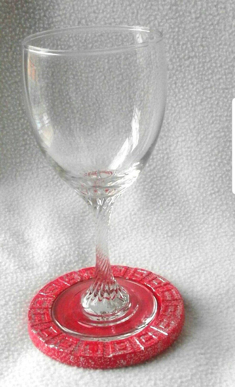 Personalized plaster coaster Christmas decoration for the table