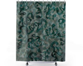 shower curtain watercolor jade green kelp sea home decor bathroom decor bathroom decor retro shower curtain cool shower curtain long shower - Cool Shower Curtains shower curtain watercolor jade green kelp sea home decor bathroom decor bathroom decor retro shower curtain cool shower curtain long shower - Cool Shower Curtains