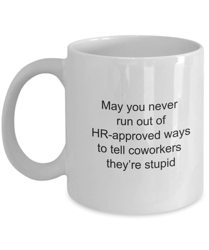 Funny coworker mug coworker gift human resources gifts for Etsy