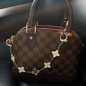 Louis Vuitton Blooming Flowers Bb Bag Charm and Key Holder Brown Metal & Monogram Canvas