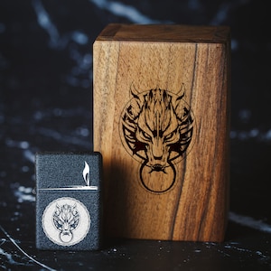 Personalized Engraved Windproof Lighter - 144 - Fenrisúlfr - Viking symbols - Fenrir monstrous wolf - NORSE MYTHOLOGY