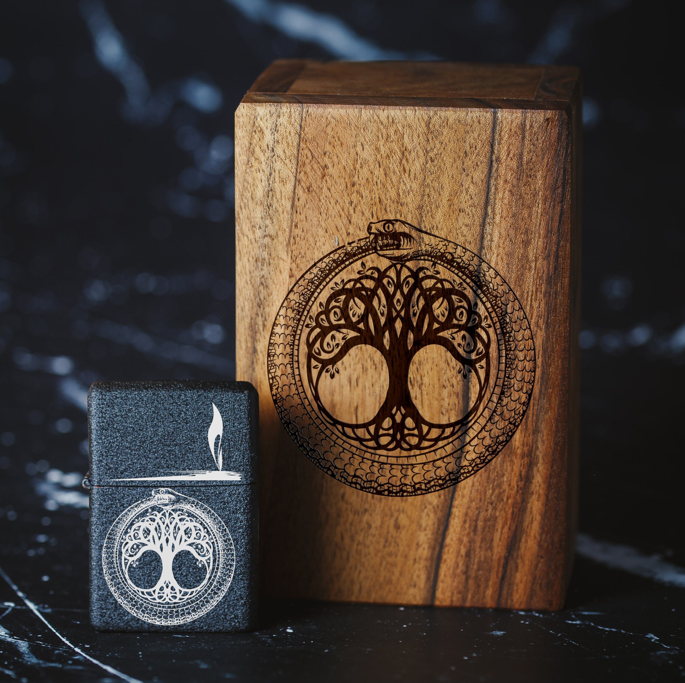 Personalized Engraved Windproof Lighter - 042 - Viking