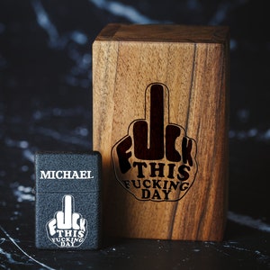 Personalised Engraved Windproof Lighter - lighter with box -lighter for a friend  - cool gift -funny gift