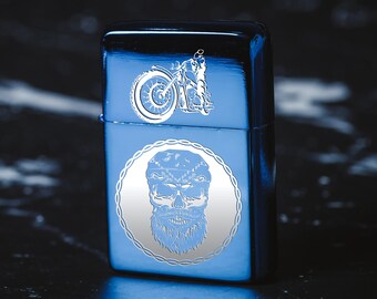 Briquet zippo doré personnalisé gravure