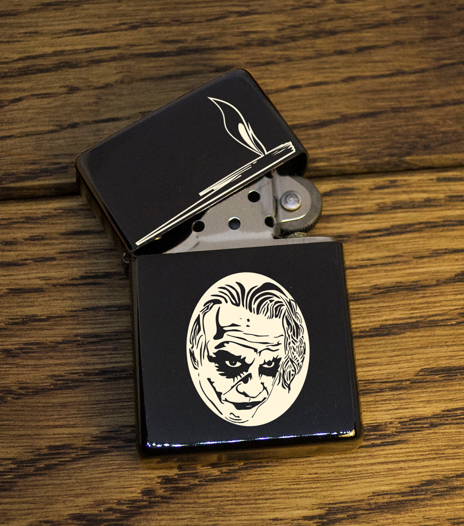 Lighter joker Personalised Engraved Windproof Lighter Etsy