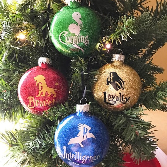 Harrypotter Hogwarts Houses Ornament Set Gryffindor Hufflepuff Ravenclaw Slytherin Free Shipping