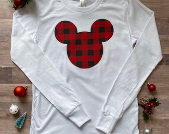 Mickey Mouse Buffalo Plaid - Etsy