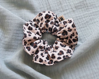 Léo cotton gauze scrunchie