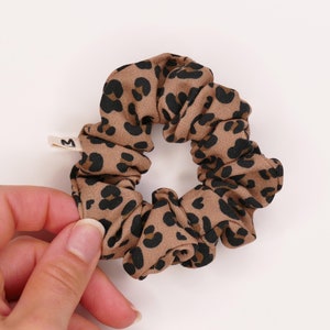 Leopard print scrunchie