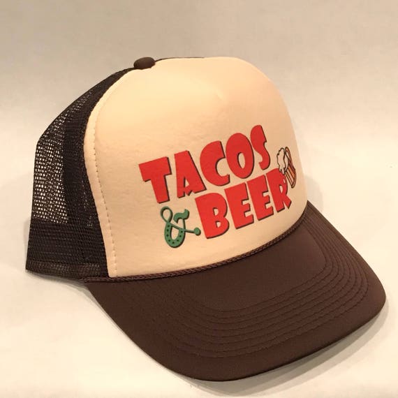 Taco Bell Trucker Hat Restaurant Employee Vintage Style Mesh Snapback Cap Brown