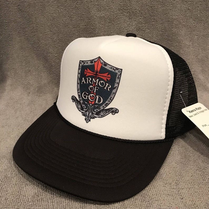 Armor Of God Trucker Hat Vintage Snapback Christian Cap Etsy