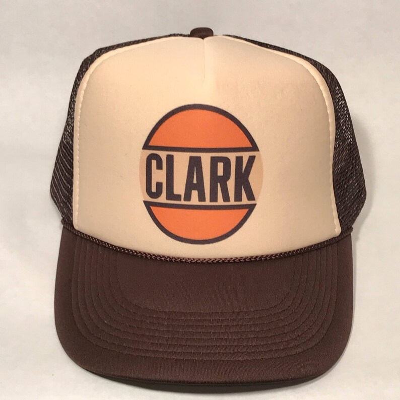 Clark Gas Station Trucker Hat Vintage Mesh Snapback Cap Etsy