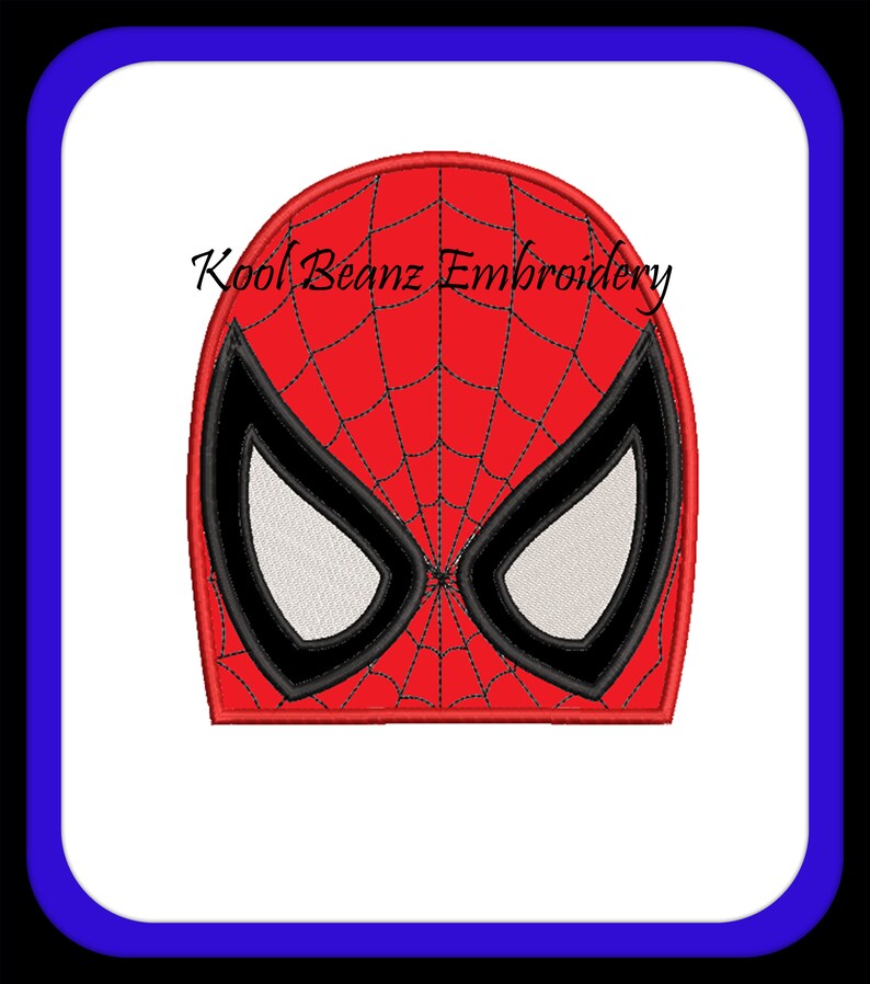 Spiderman Towel Peeker. Applique Embroidery Design. Sizes 4x4 Etsy
