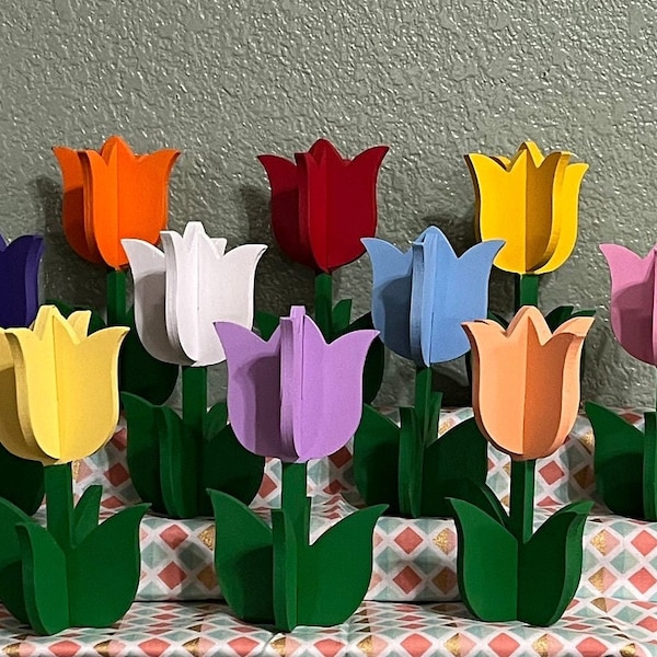 The Original 3D Wooden Spring Tulip