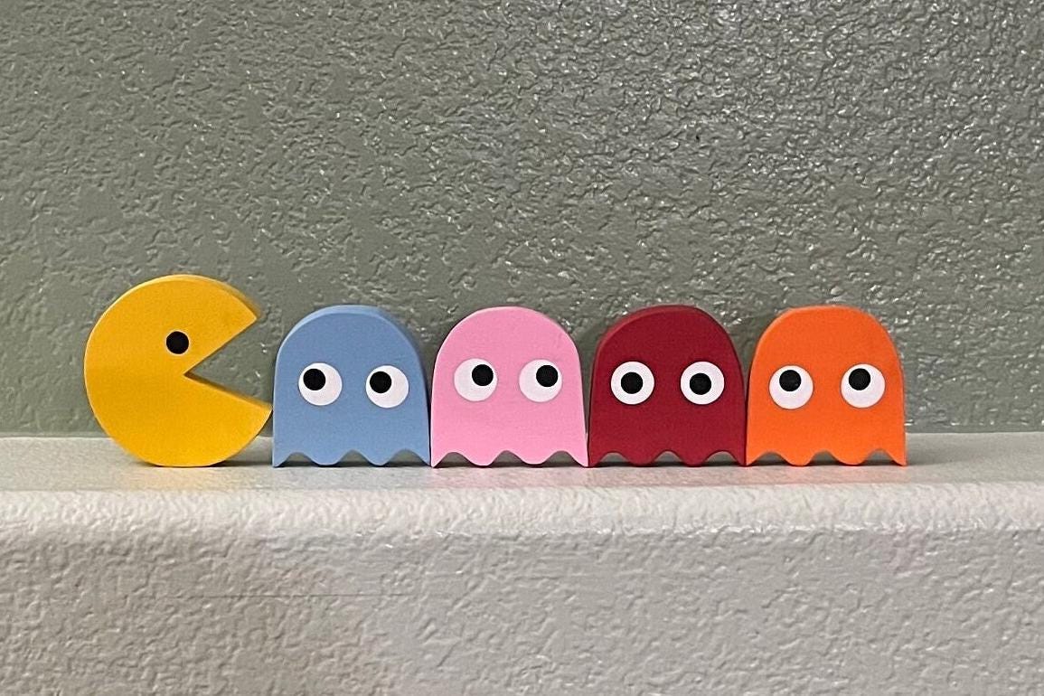 Pac Man Ornament - Etsy