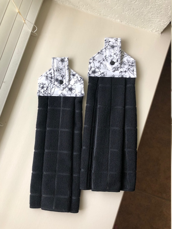 Set Hand Crochet Top Ex long Hanging Microfiber Kitchen Towel with