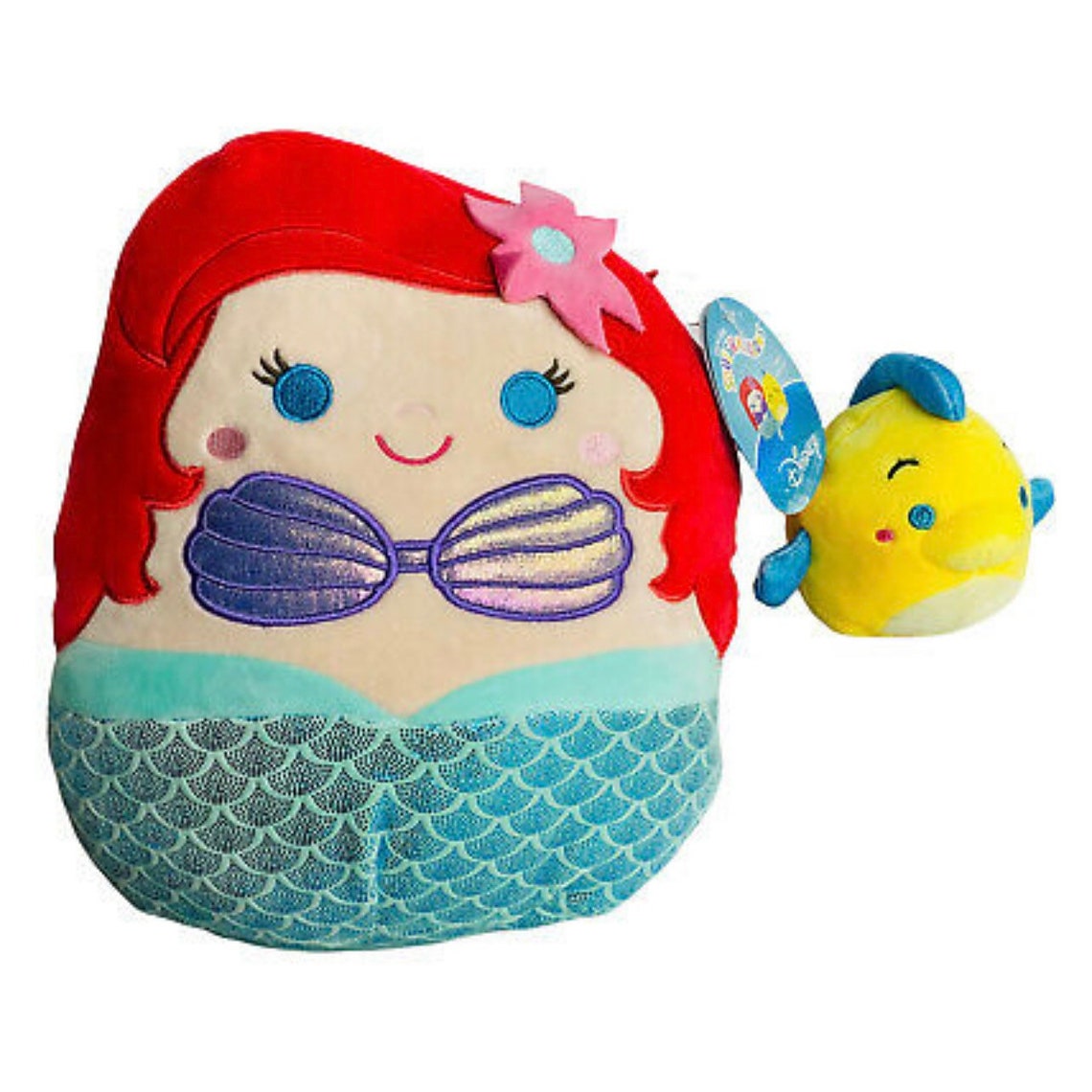 Ariel Squishmallow 10 & Flounder 4 NWT / Little Mermaid Etsy