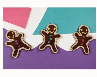 Gingerbreadman - Digital Crochet Pattern - Christmas decoration or craft gift