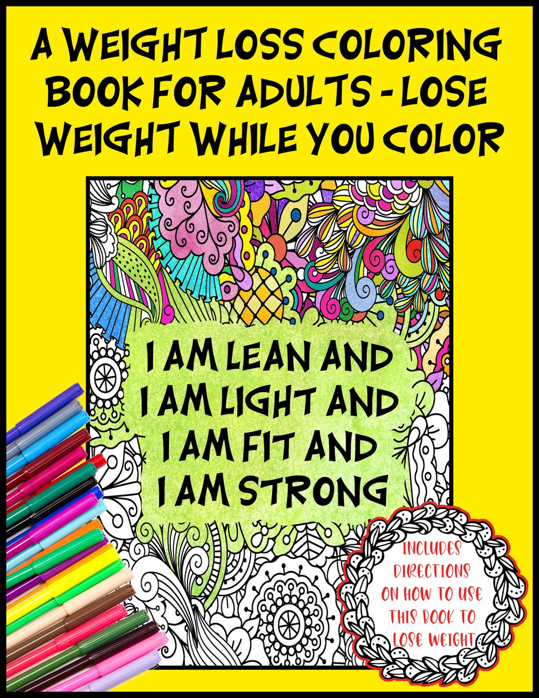 A Weight Loss Coloring Book for Adults Lose Weight While You Color, 86